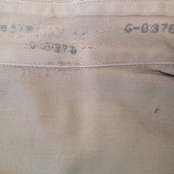 Vintage U.S. Military Khaki Utility Shirt – G-0378, Long Sleeve, 14x21 - Picture 4 of 6